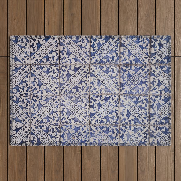Lisbon Tile Outdoor Rug Gallery Image 1