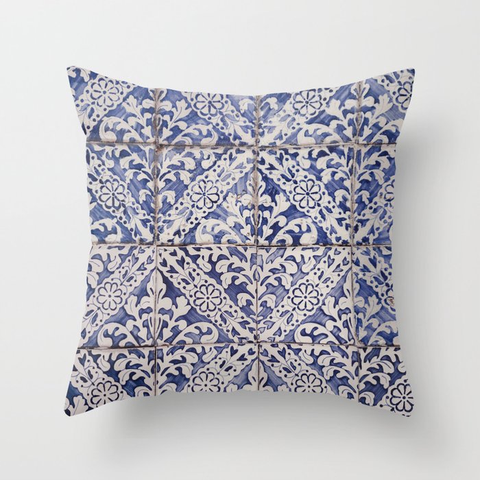 Lisbon Tile Throw Pillow Gallery Image 6