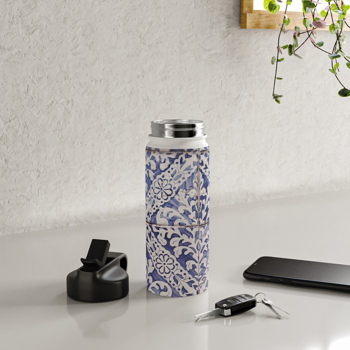 Lisbon Tile Water Bottle Gallery Image 4