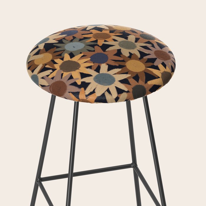 Hand Drawn Florals #5 Stool Gallery Image 2