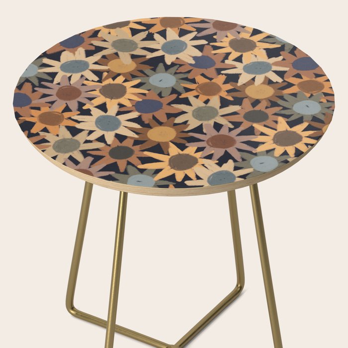 Hand Drawn Florals #5 Side Table Gallery Image 2