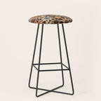 Hand Drawn Florals #5 Stool Gallery Image 1