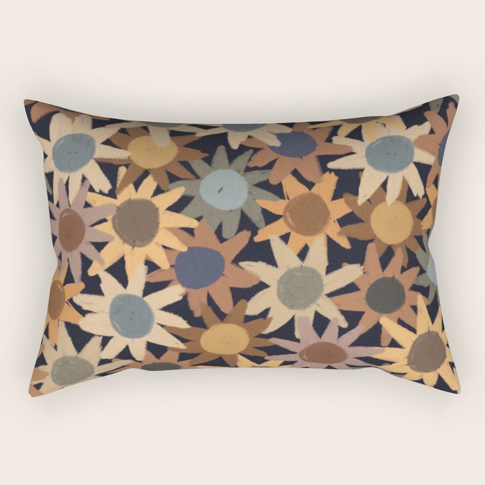 Hand Drawn Florals #5 Rectangular Pillow Gallery Image 1