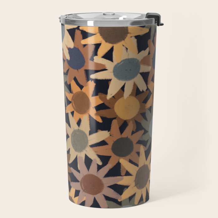 Hand Drawn Florals #5 Travel Mug Gallery Image 2