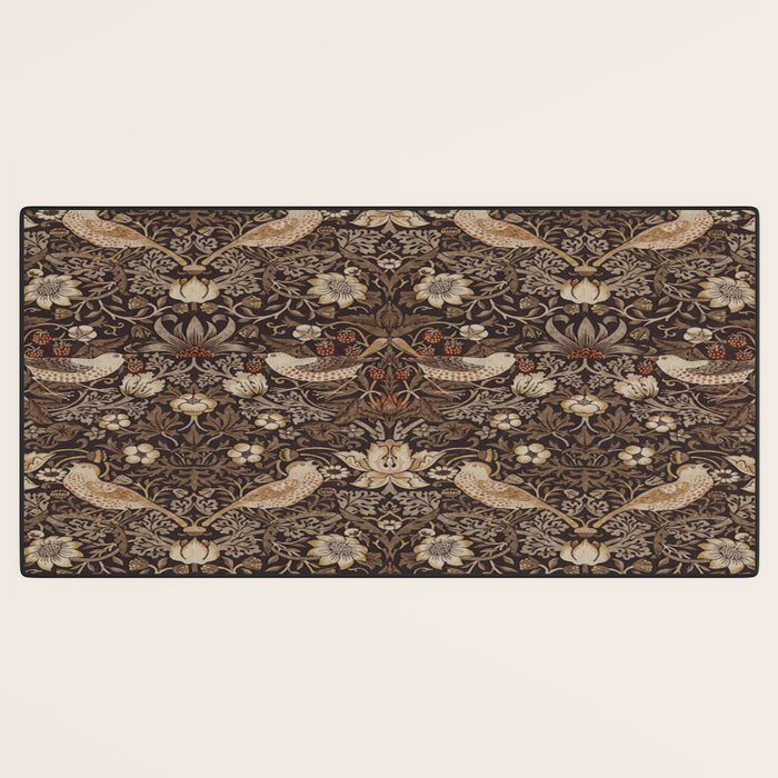 William Morris strawberry thief design Desk Mat Gallery Image 3
