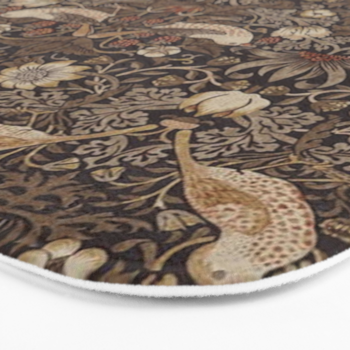 William Morris strawberry thief design Bath Mat Gallery Image 3