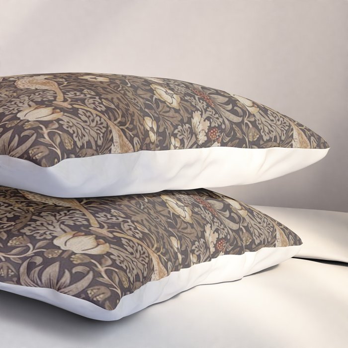 William Morris strawberry thief design Pillow Sham Gallery Image 3