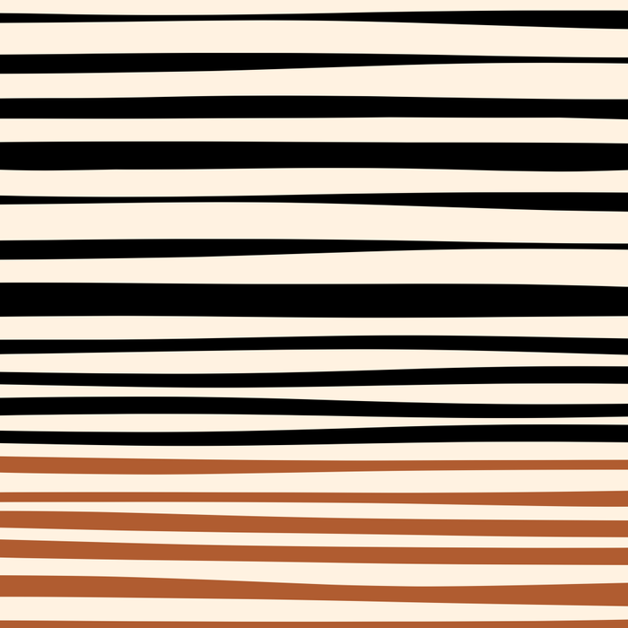 Natural Stripes Modern Minimalist Colour Block Pattern Black Rust Almond Cream Coffee Mug Gallery Image 2