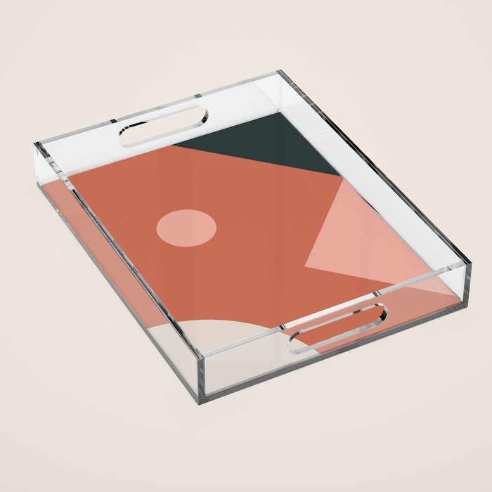 Orbit 06 Modern Geometric Acrylic Tray Gallery Image 1