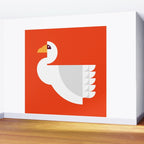 Geometric swan Wall Mural Gallery Image 2