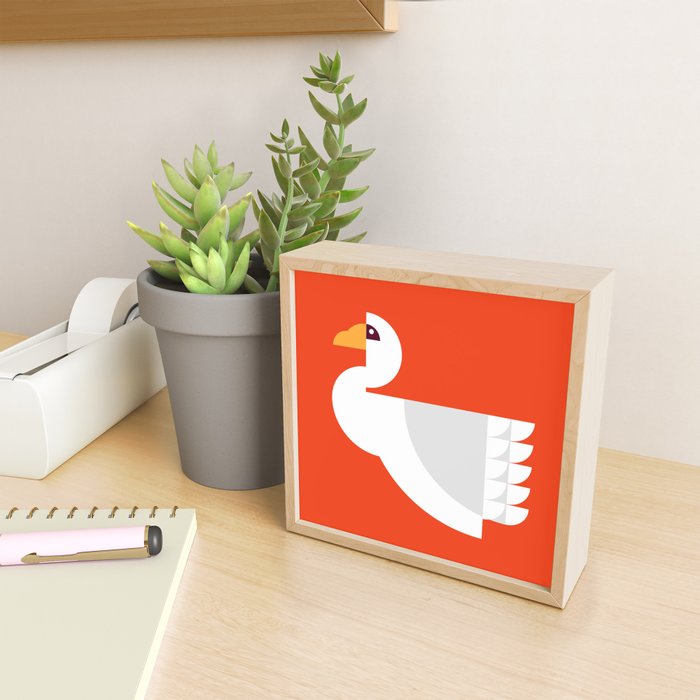 Geometric swan Mini Art Print Gallery Image 2