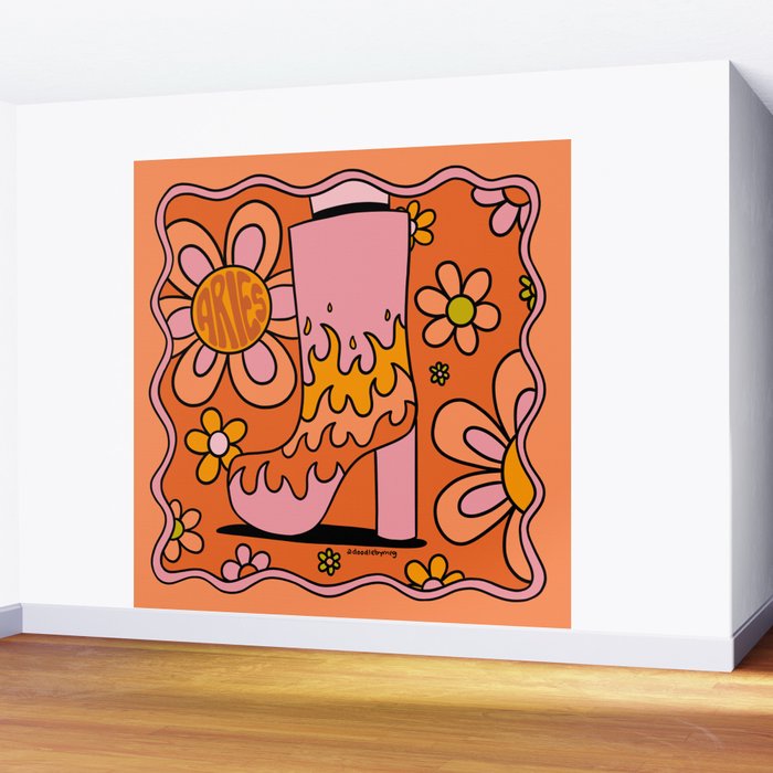 Aries Groovy Boot Wall Mural Gallery Image 2
