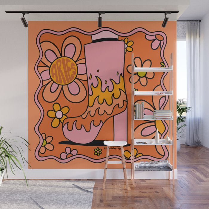 Aries Groovy Boot Wall Mural Gallery Image 1