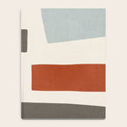 Abstract Shapes Burnt Orange Gray Blue Notebook Gallery Image 4