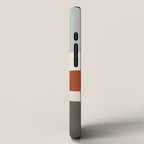 Abstract Shapes Burnt Orange Gray Blue iPhone Case Gallery Image 2