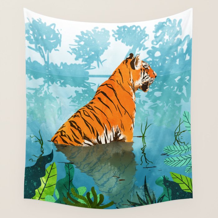 Tiger Creek Wall Tapestry Gallery Image 4