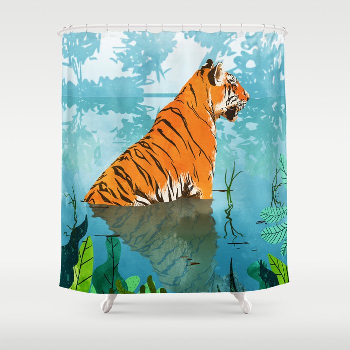 Tiger Creek Shower Curtain Gallery Image 1