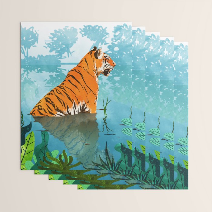Tiger Creek Wrapping Paper Gallery Image 3
