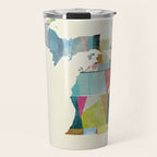 Michigan  state map modern Travel Mug Gallery Image 1