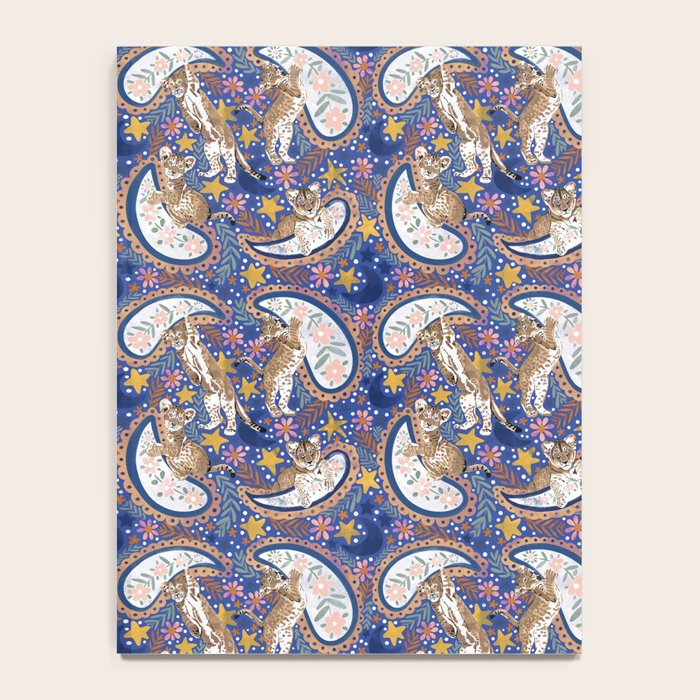 Leopard Cubs Starry Night Notebook Gallery Image 4