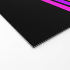 Abstract Minimal Retro Stripes 80s Neon Style - Nobutsuna Welcome Mat Gallery Image 2