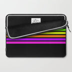 Abstract Minimal Retro Stripes 80s Neon Style - Nobutsuna Laptop Sleeve Gallery Image 2