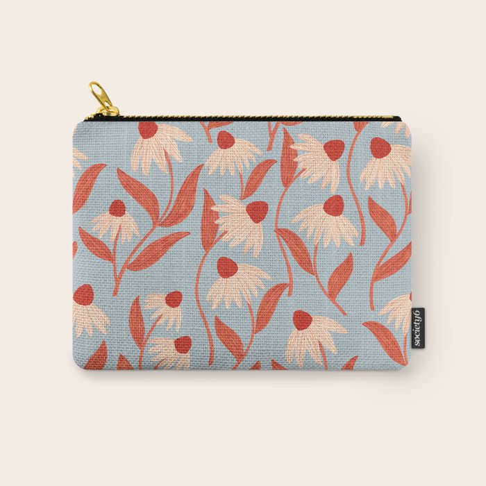 Blue Vase of Daisies Carry All Pouch Gallery Image 1