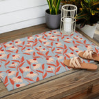 Blue Vase of Daisies Outdoor Rug Gallery Image 2