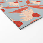Blue Vase of Daisies Welcome Mat Gallery Image 2