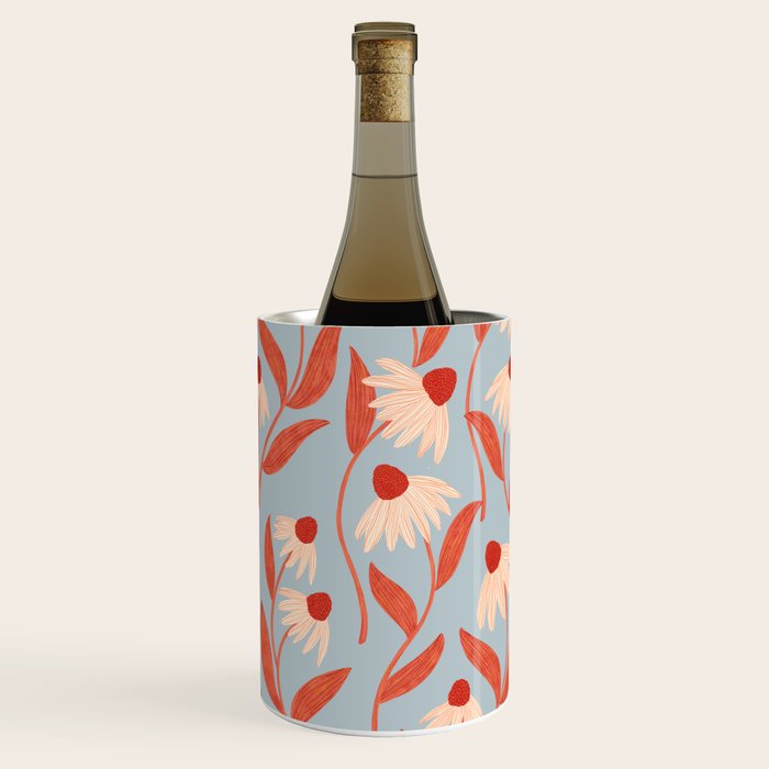 Blue Vase of Daisies Wine Chiller Gallery Image 3