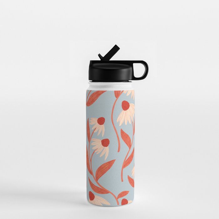 Blue Vase of Daisies Water Bottle Gallery Image 1