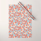 Blue Vase of Daisies Wrapping Paper Gallery Image 1