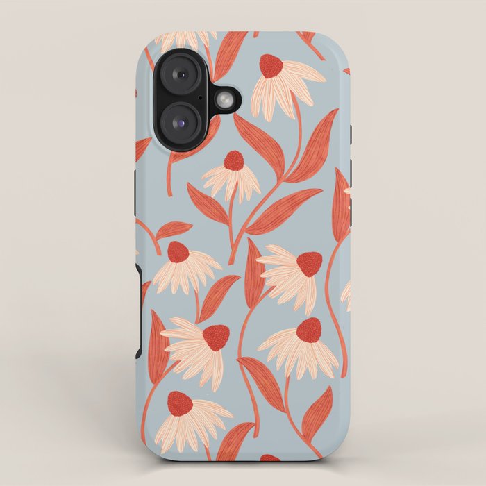 Blue Vase of Daisies iPhone Case Gallery Image 1