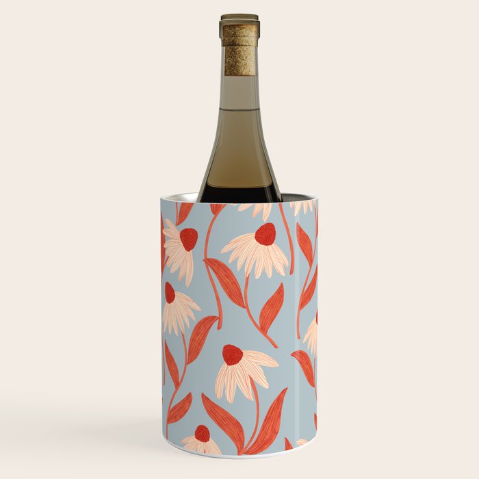Blue Vase of Daisies Wine Chiller Gallery Image 2