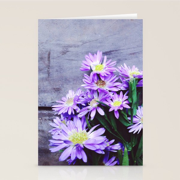 Pretty Blue Flowers Stationery Card Gallery Image 1