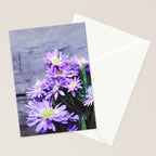 Pretty Blue Flowers Stationery Card Gallery Image 2