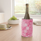 Retro 60s 70s Aesthetic Floral Pattern in Bright Candy Pink Wine Chiller Gallery Image 4