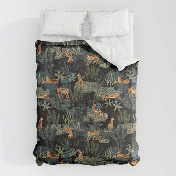 Tiger Jungle Duvet Cover Gallery Image 1