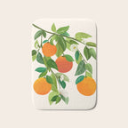 Oranges and Blossoms Tropical Fruit Painting Bath Mat Gallery Image 1