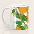 Oranges and Blossoms Tropical Fruit Painting Coffee Mug Gallery Image 3
