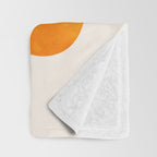 Oranges and Blossoms Tropical Fruit Painting Throw Blanket Gallery Image 3