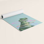 T-Rex the Hula Dancer in Green Yoga Mat Gallery Image 2