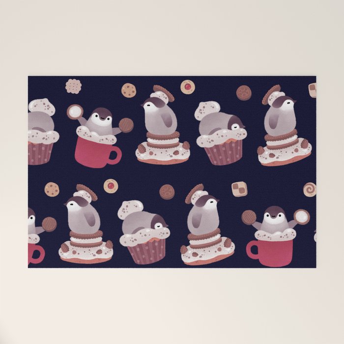 Cookie & cream & penguin Welcome Mat Gallery Image 1