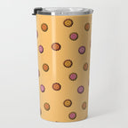 Happy Flowers Print in Yellow Travel Mug Gallery Image 3