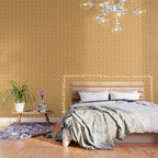 Happy Flowers Print in Yellow Wallpaper Gallery Image 3