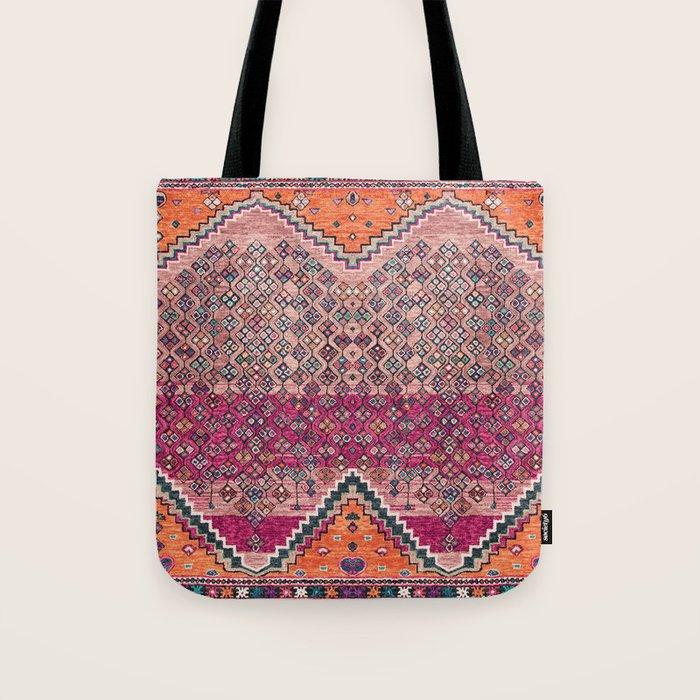 Traditional Moroccan Berber Artwork Design E17 Tote Bag Gallery Image 1