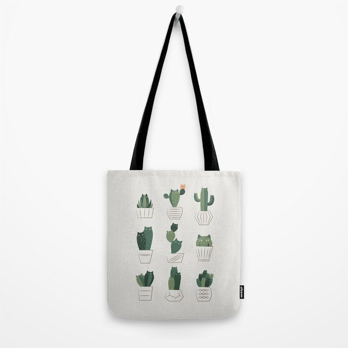 Cat and Plant 20: Cattus Tote Bag Gallery Image 2