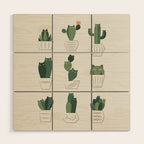 Cat and Plant 20: Cattus Wood Wall Art Gallery Image 1