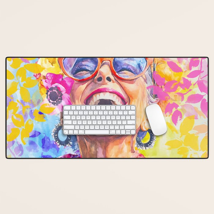Lust For Life Bold And Ageless Female Icon Desk Mat Gallery Image 1