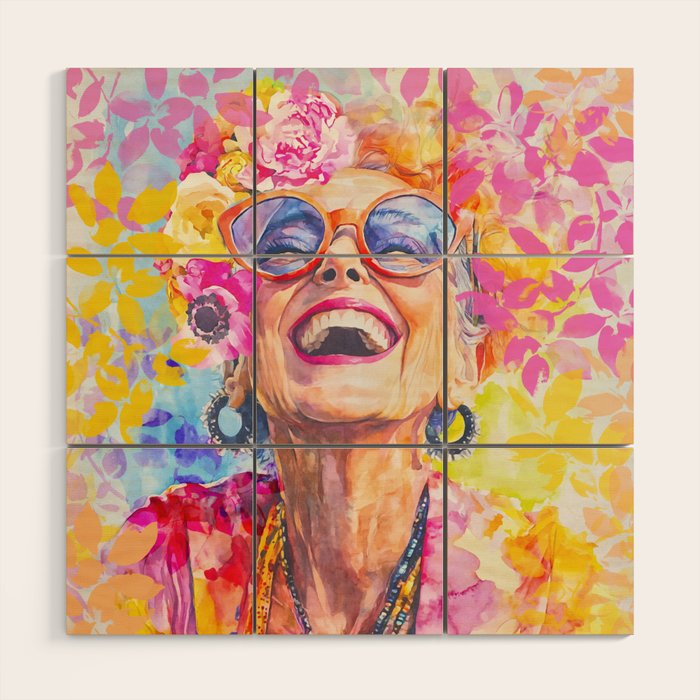 Lust For Life Bold And Ageless Female Icon Wood Wall Art Gallery Image 1